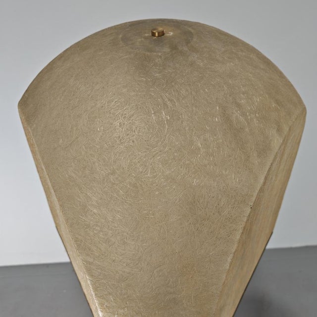 Floor Lamp in Brass and Fiberglass by Salvatore Gregorietti for Lamperti, 1960s For Sale - Image 6 of 17