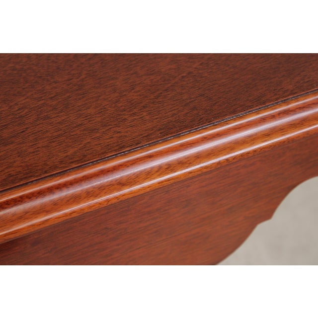 Wood Kindel Irish Georgian Style Mahogany Console Table For Sale - Image 7 of 14