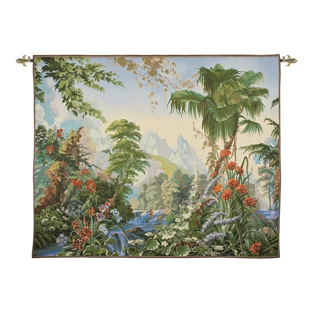 Panorama Loom Woven Tapestry - 250 X 300 Cm (8'3" X 9'10") - Requires Rod Size 6 For Sale