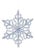 LED Hanging Tinsel Snowflake 31.5"H For Sale