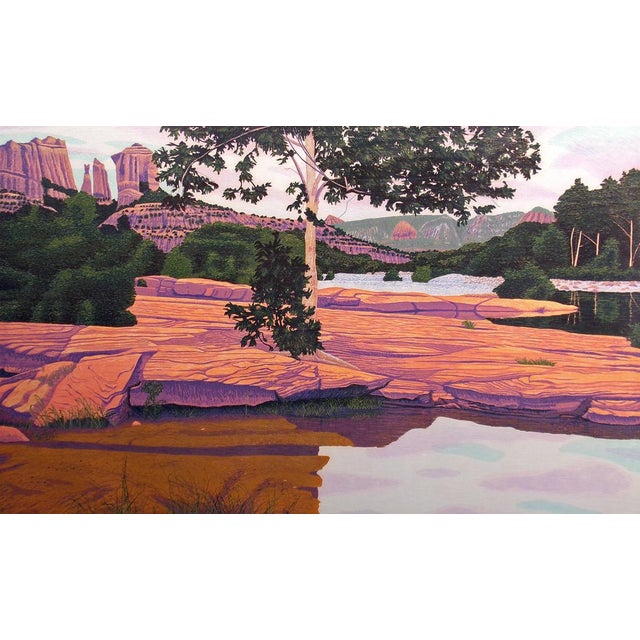 "Red Rocks" by Gordon Mortensen Hand signed, titled, dated & numbered by the artist in pencil Unframed Limited Edition...