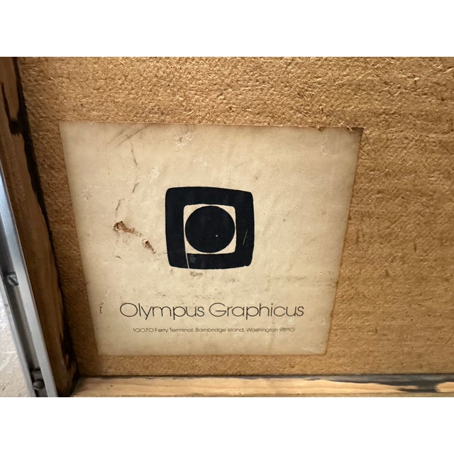Mid-Century Modern 1960s Mid Century Modern Seriograph Olympus Graphicus Signed 11/200 For Sale - Image 3 of 4