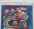 Art Deco Antique Hand-Knotted Tibetan Dragon Textile Artwork Ocean Waves & Pearls– Wool 36x25 For Sale - Image 3 of 12