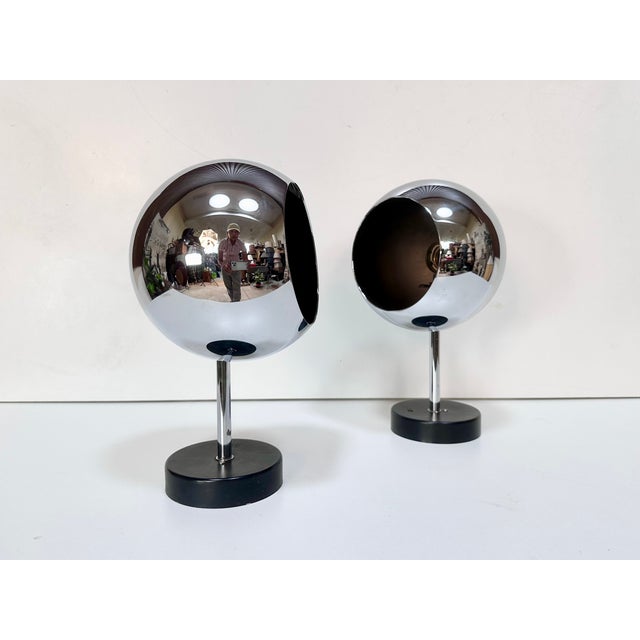 Chrome-Plated Eyeball Spotlights from Staff Leuchten, Germany, 1970s, Set of 2 For Sale - Image 13 of 13