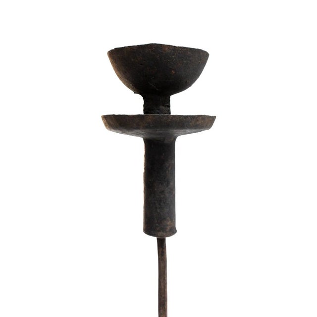 1940s Metal Oil / Incense Lamp For Sale - Image 5 of 9