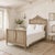 This graceful Antique Country French Louis XVI Full-Size Bed embodies the timeless elegance of 18th century French design...