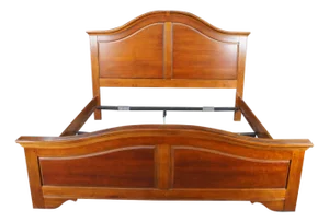 Late 20th Century Lexington French Louis Philippe Style Paneled Cherry Arched King Size Bed
