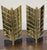1950s Exceptional Donald Deskey “Arrow Fletching” Brass Andirons for Bennett — Rare Mid-Century Modern Design, Circa 1950 For Sale - Image 5 of 5