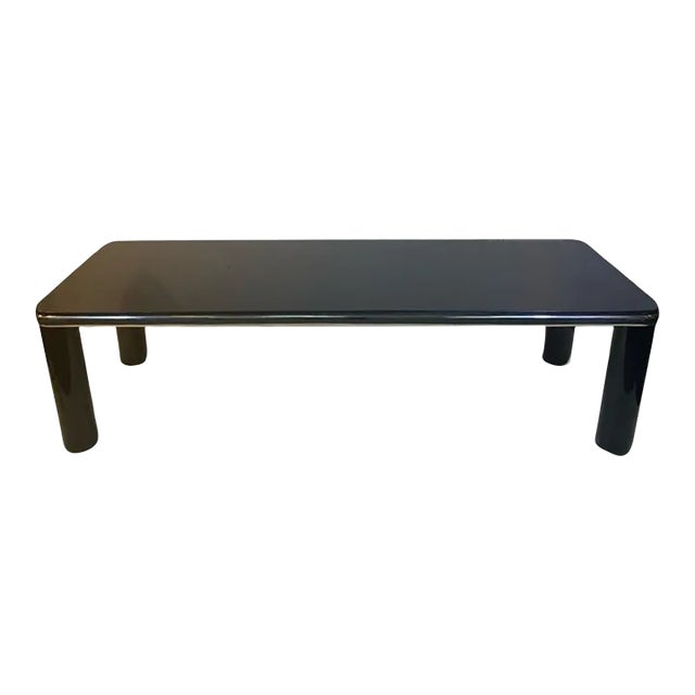 1970s Modern Black Marble & Chrome Coffee Table Attributed to Karl Springer For Sale