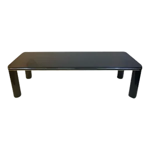 1970s Modern Black Marble & Chrome Coffee Table Attributed to Karl Springer