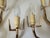 Vintage Bronze-Gold Three-Light Wall Sconces from Arlus, 1960s, Set of 2 For Sale - Image 9 of 18