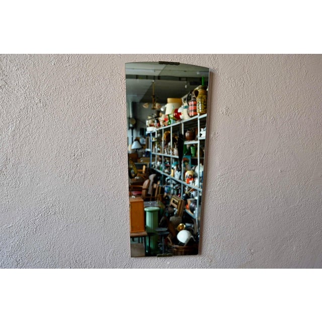 Vintage Rearview Mirror in Patinated Brass, 1960s For Sale - Image 6 of 6