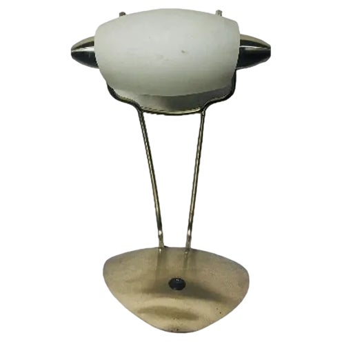 Mid-Century Stainless Steel Bankers Desk Lamp, 1970s For Sale