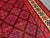 Red Vintage Afghan Hand-Knotted Baluchi Fine Rug — Deep Red Geometric Lattice Design Rug For Sale - Image 8 of 13