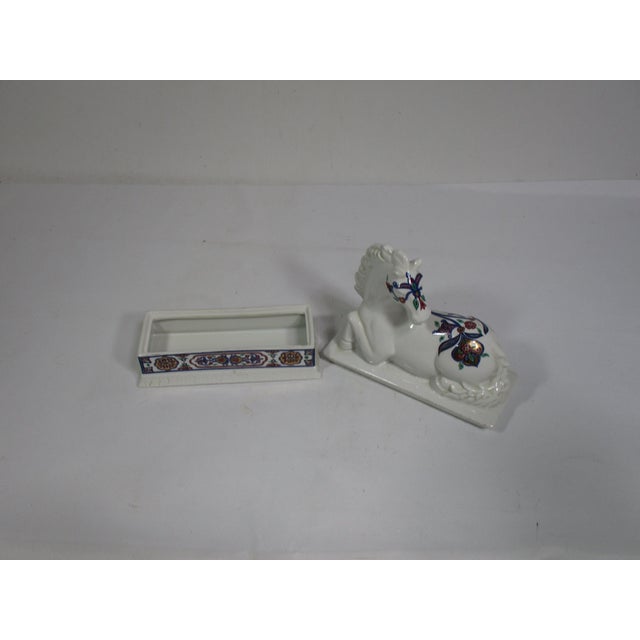 1960s Elizabeth Arden Byzantium Horse Trinket Box For Sale - Image 6 of 6