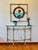 Mid-Century Modern 1940s Mid-Century Italian Renaissance Style Console and Etched, Hand-Painted Mirror For Sale - Image 3 of 12