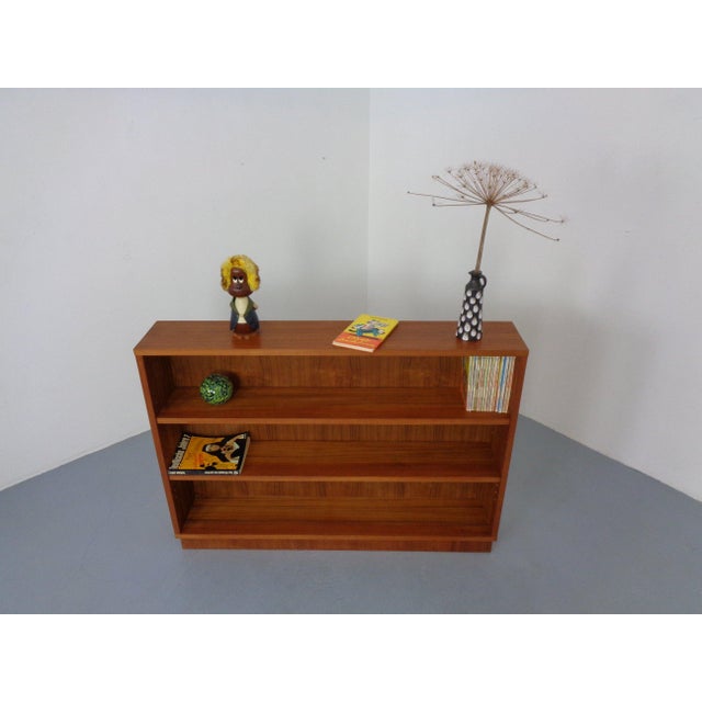 Brown Freestanding Teak Bookcase, Denmark, 1960s For Sale - Image 8 of 18