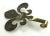 1980s Solid Brass Fluer De Lis Wall Hook For Sale - Image 5 of 6