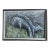 Vintage Signed Roane Sgraffito Original Biomorphic Grazing Deer Painting Framed Canvas Abstract Expressionism For Sale