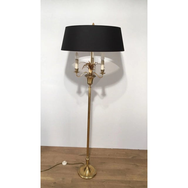Circa 1970 Brass Pineapple Floor Lamp in the Style of Maison Charles For Sale - Image 9 of 13