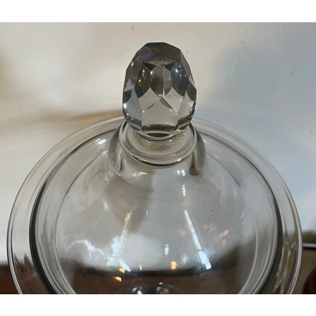 Large Antique Early 19th Century George III Anglo Irish Crystal Glass Urn With Facet Cut Finial For Sale - Image 11 of 12