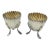 Antique French Sterling Silver Pair of Egg Cups or Server | Louis XV/Rococo Style For Sale