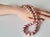 Natural Freshwater Edison Dark Pink Pearl Necklace With 14k Gold Clasp For Sale - Image 14 of 15