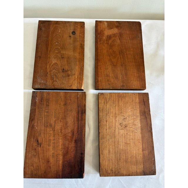 Set of 4 Antique Letterpress Advertising Printer’s Blocks For Sale - Image 13 of 13