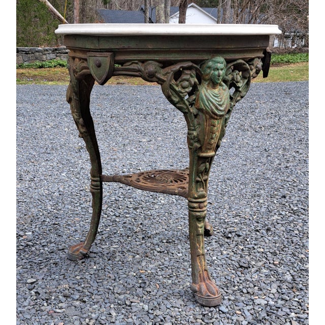English 1920s English Cast Iron Pub or Garden Table For Sale - Image 3 of 8