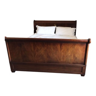 Ralph Lauren Sleigh Mahogany King Size Bed For Sale