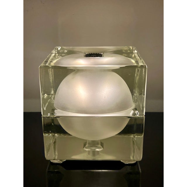 Cubosfera Table Lamp by Alessandro Mendini for Fidenza Vetraria, 1968, 1960s For Sale - Image 11 of 11