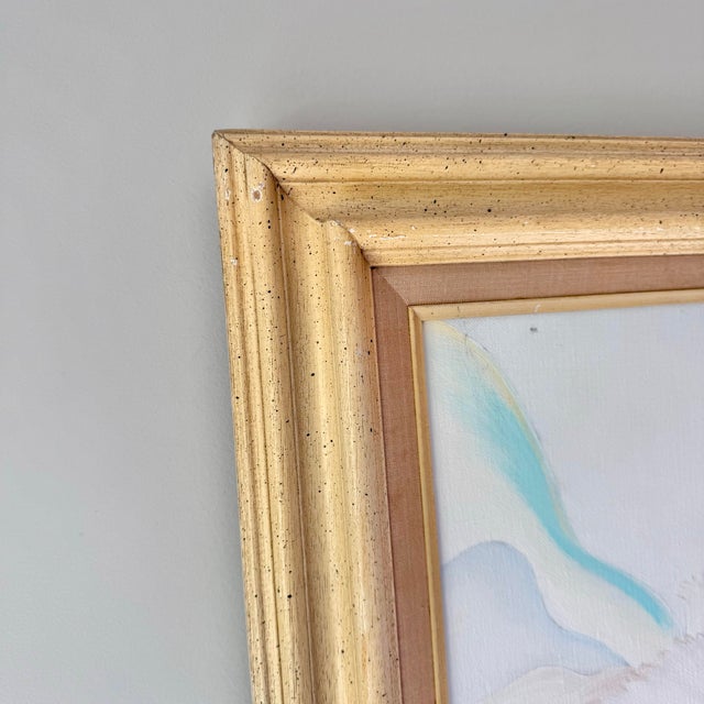 Paint 1980s Pommie Echok.Orchid Oil Painting For Sale - Image 7 of 9