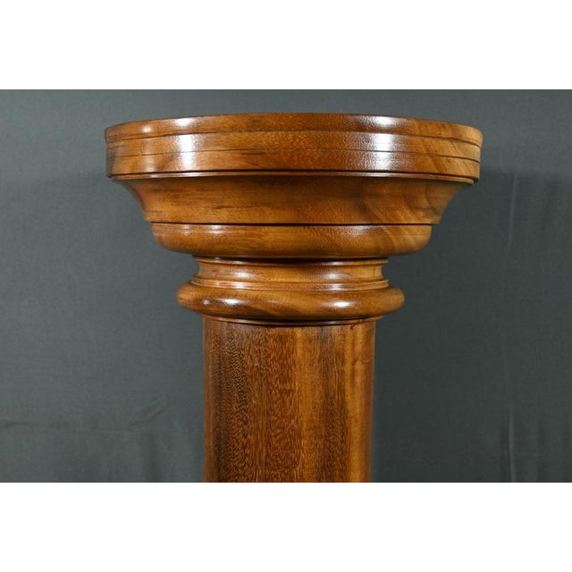 Art Deco Walnut Column, 1930 For Sale - Image 6 of 18
