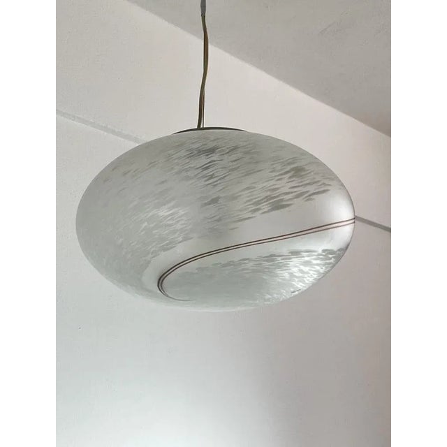 Murano Glass Suspension Lamp Model Giove, Italy, 1970s For Sale - Image 9 of 12