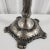 Late 20th Century Vintage Silverplate Candlestick With Embossed Floral Motifs · Made in India For Sale - Image 5 of 9