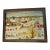 Vintage Folk Art Village Farm Landscape Acrylic on Canvas Board For Sale