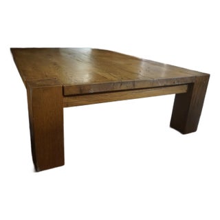 Reclaimed English Beam Rectangular Coffee Table For Sale