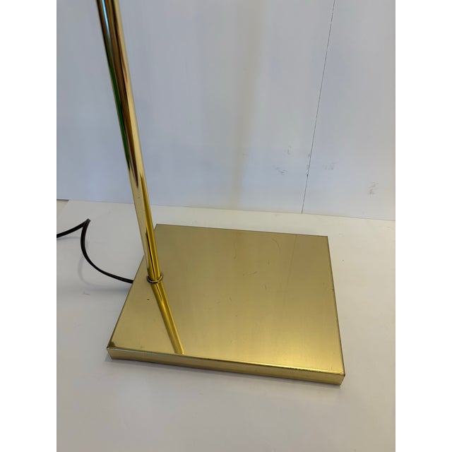 Mid-Century Modern Vintage Mid Century Modern Adjustable Brass Pharmacy Floor Light For Sale - Image 3 of 4