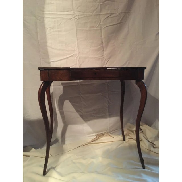 This is a beautiful European walnut miniature ladies' vanity with all original hardware and locks. It also has its...