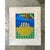Vintage Geometric Abstract Oil Crayon Drawing For Sale - Image 12 of 12