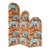 Three Panel Upholstered Folding Room Divider Covered in Jack Lenor Larsen Fabric For Sale