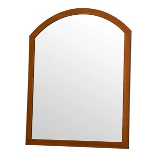 1970s Teak Wall Hanging Mirror For Sale