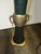 Metal 1960s Neoclassical Style Tole and Brass Table Lamp Asian Influence For Sale - Image 7 of 16