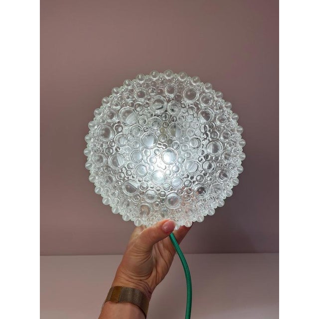 Wall or Ceiling Lamp in Crystal Glass with Black Base by Staff, 1970s For Sale - Image 8 of 11