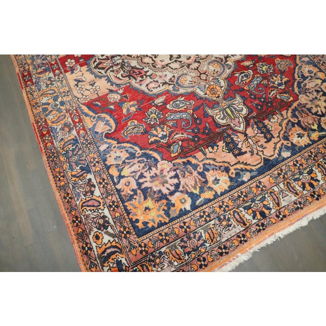 Persian Vintage Zabihi Collection Persian Bakhtiari Rug - 6'7" x 9'9" For Sale - Image 3 of 12