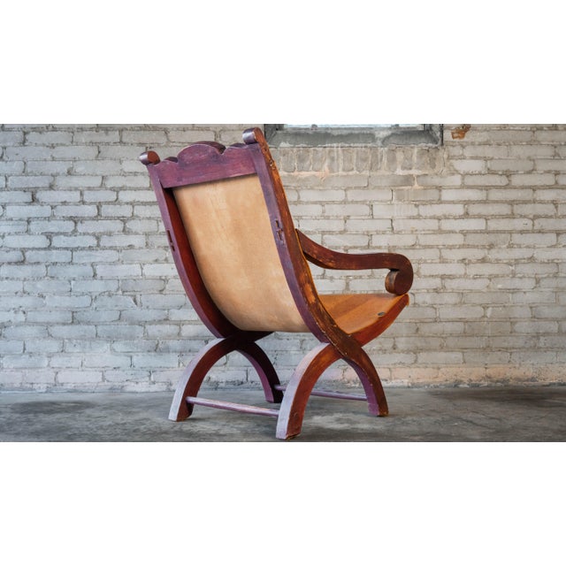 Clara Porset Style Mexican Butaque Chair For Sale - Image 9 of 18