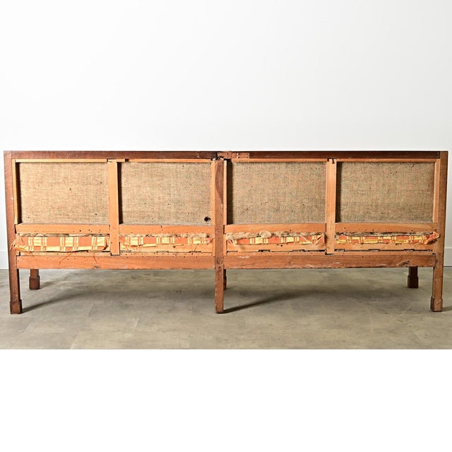 Wood French 19th Century Massive Directoire Settee For Sale - Image 7 of 16