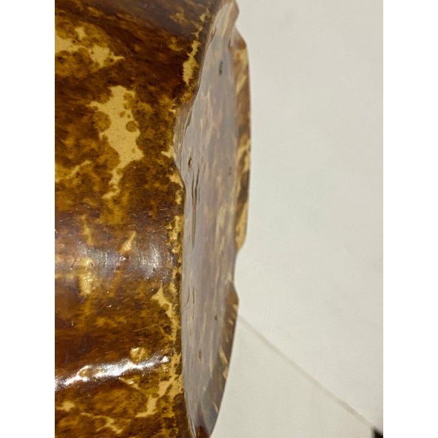 Bennington Potters Antique Bennington Pottery Bowl Sponge Ware Splatter Glaze For Sale - Image 4 of 7