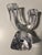 Modern Crystal Candelabra Signed Daum From France For Sale - Image 3 of 9