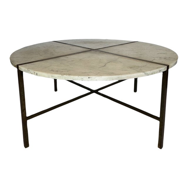 Vintage Mid Century Modern Marble Coffee Table by Harvey Probber For Sale